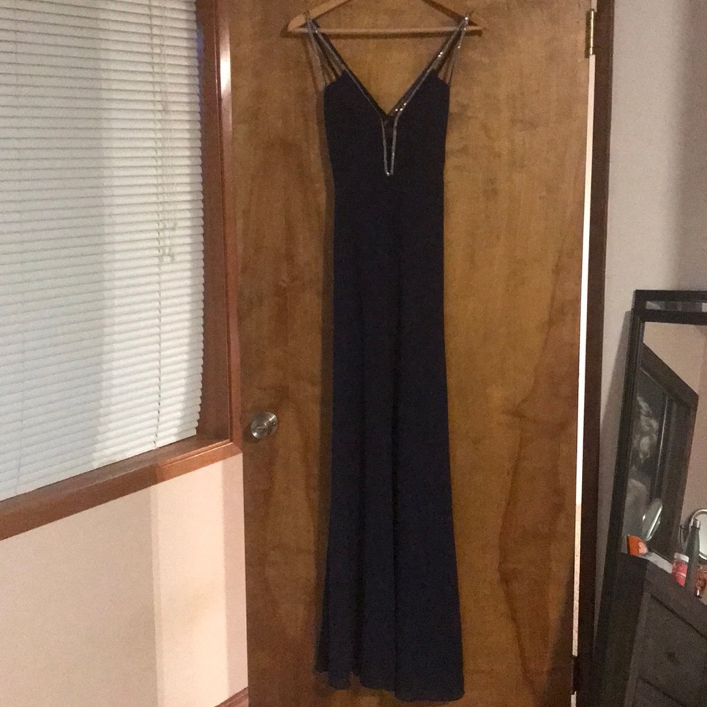 Navy prom dress